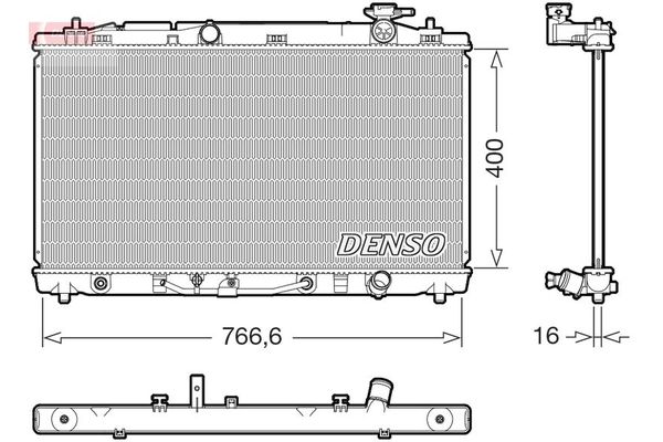 Su Radyatörü  DENSO DRM50146