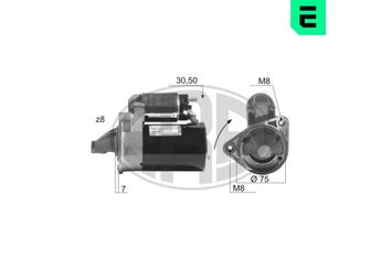 Marş Dinamosu  ERA 220036  96569440 10455503 10 455 503 96467385 96 467 385 96497700 96 497 700 96518887 96 518 887 96 569 440 96618789 96 618 789 96963482 96 963 482 M002T47381 M2T47381 3110075F01 31100-75F01
