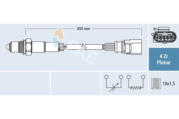 Oksijen (Lambda) Sensörü  FAE 77403