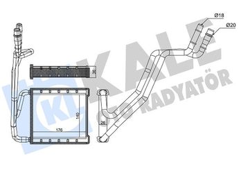 Kalorifer Radyatörü  BSG 30-530-010  AV1118B539CA 1752008 1905858 AV1118B539AA AV1118B539CC
