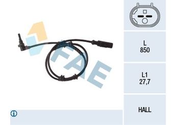 Abs Sensörü Ön Sağ veya Sol FAE 78112  1247506 52012825 55700425 2L2Z2C190AC 2L2Z 2C190 AC 2L2Z2C190AA 2L2Z-2C190-AA 2L2Z2C190AB 2L2Z-2C190-AB BRAB214 BRAB-214 13381153 93191478 1238399 13260662 6235742 93189275 93 189 275