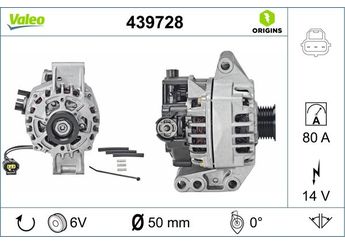 Alternatör  VALEO 439728  4S5T10300AC 4S5T10300AA 1451865 1486810 1718576 4S5T10300AB