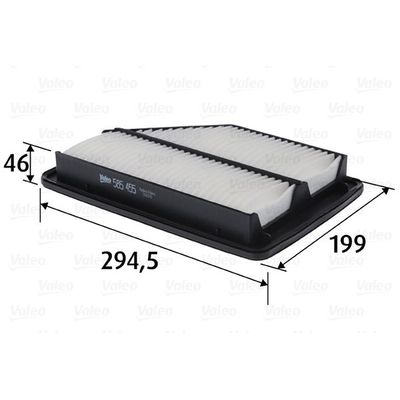 Hava Filtresi  Honda CR-V (RD8)(01.2002->)  VALEO 585455