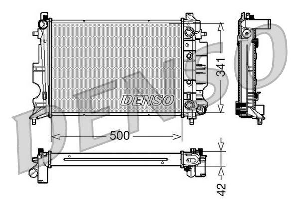 Su Radyatörü  DENSO DRM25012