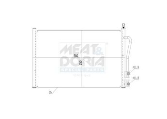 Klima Radyatörü  MGA 82170  2S6H19710AB 1142771 1146195 1254203 1333713 1363775 1384859 1467421 2S6H19710AA 2S6H19710AC 2S6H19710AD 5S6H19710BA 5S6H19710BB DE9461480A DE9461480B DG4061480 DG4061480A