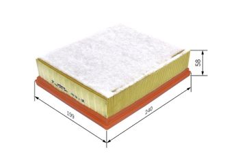 Hava Filtresi  BOSCH F 026 400 550  PHE500060 VP7H1U9601AB PHB500320 PHB 5003 20 PHE 5000 60