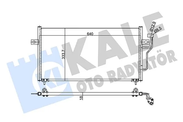 Klima Radyatörü  Mitsubishi Carisma 5 Kapı (DA0)(2000->)  KALE 343155