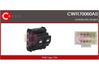 Cam Açma Düğmesi Ön Sağ FASE 22-407-017  98016298ZD 95527001