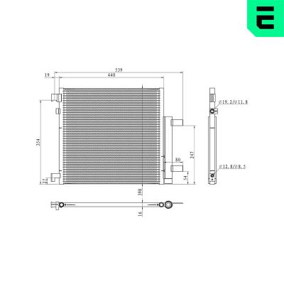Klima Radyatörü  Chevrolet Spark (2009->)  ERA 667315
