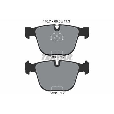 Fren Disk Balata Arka BMW 1 M Serisi Coupe (E82)(2011->)  TEXTAR 2330902