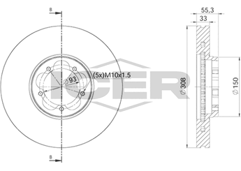 Fren Disk Ayna Ön Sağ ve Sol EUROCRAFT EU F17159-023  BK211125AC 1763884 1 763 884 1842633 1 842 633 BK211125AB BK21-1125-AB BK21-1125-AC CK411125AD CK41-1125-AD