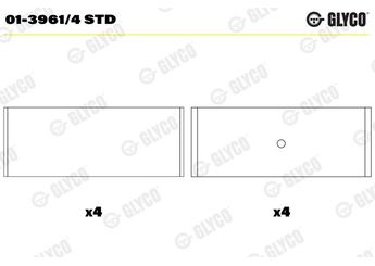 Kol Yatak (STD)  GLYCO 01-3961/4 STD  139614STD 50105701 050 105 701 50105701A 050 105 701 A