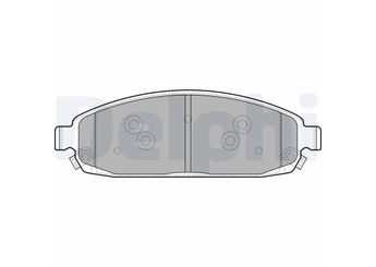 Fren Disk Balata Ön DELPHI LP1931  5080868AB 5080868AA 05080868AA 05080868AB 5080868AC 05080868AC 68028967AA