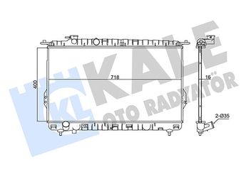 Su Radyatörü  KALE 347810  164005B580 164005B670 2531038001 25310-38001 2531038005