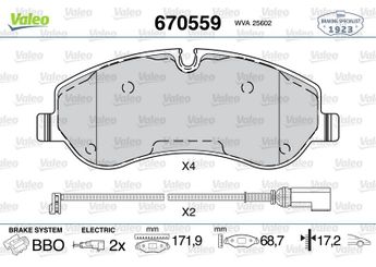 Fren Disk Balata Ön VALEO 670559  1763915 1842632 1916326 2162266 2221820 2301870 2361234 BK212K021AA BK21-2K021-AA BK212K021AB BK21-2K021-AB BK212K021AC BK21-2K021-AC JK212K021GA JK21-2K021-GA KTJK212K021GA KTJK21-2K021-GA MEBK2J2K021AA MEBK2J-2K021-AA