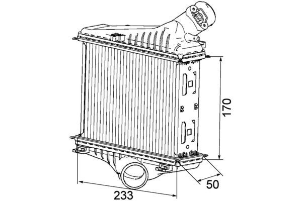 Turbo Radyatörü  Smart Fortwo Cabrio (01.2007->)  MAHLE CI 163 000P