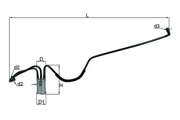 Yakıt Filtresi  Chrysler Voyager (GS/ GH)(1996->)  MAHLE KL 553