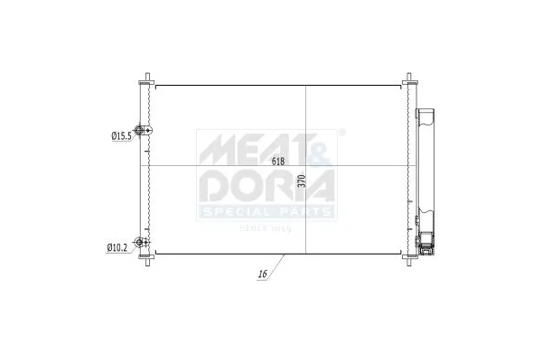Klima Radyatörü  Toyota Avensis (T27)(2015->)  VEKA 43-4309