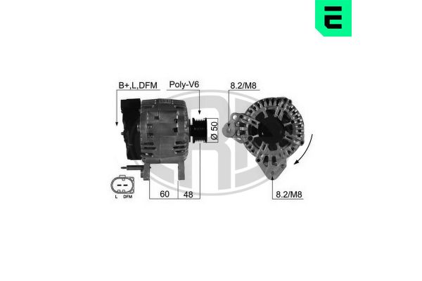 Alternatör  Volkswagen Bora (1J2)(09.1998->2005)  ERA 210498A