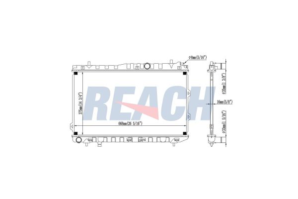 Su Radyatörü  VEKA 16-3539B-26