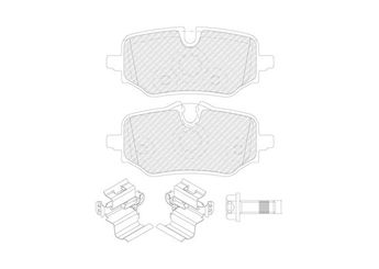 Fren Disk Balata Arka TRW GDB2573  34208834998 8834998 8 834 998 YL01896380 YL 018 963 80