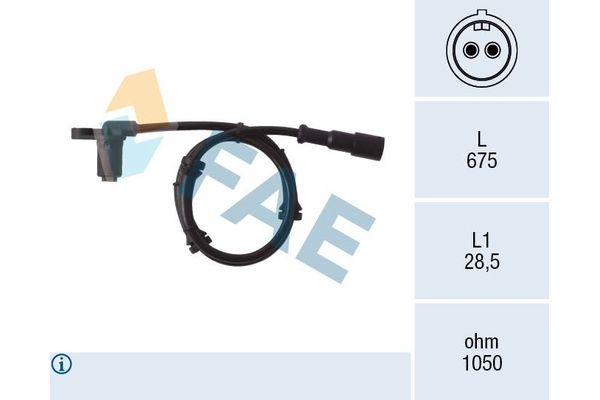Abs Sensörü Ön Sağ veya Sol Renault Megane I 5 Kapı (BA0)(08.1995->)  FAE 78006