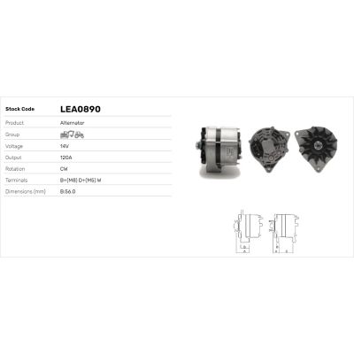 Alternatör  LUCAS ELEKTRIK LEA0890
