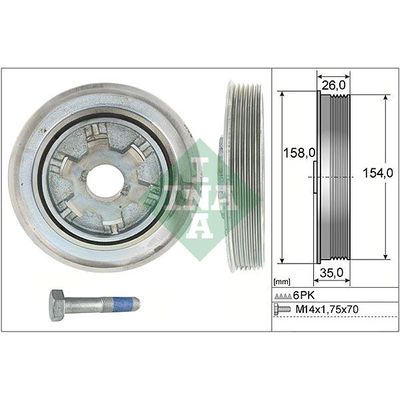Krank Kasnak  Land Rover Freelander 2 (LN)(01.2007->)  INA 544 0112 20