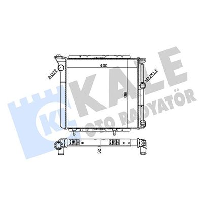 Su Radyatörü  Renault R 11 (06.1983->)  KALE 229600