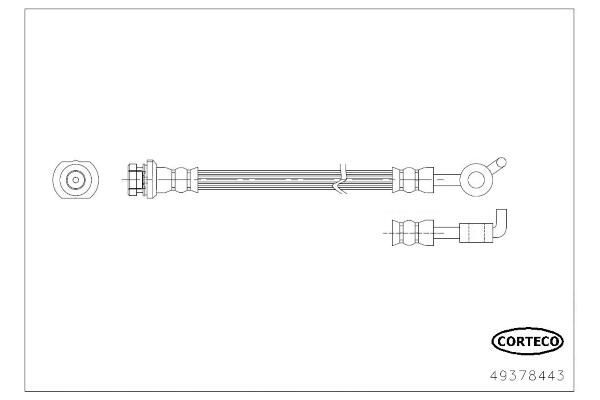 Fren Hortumu Arka Sağ veya Sol MGA 51498