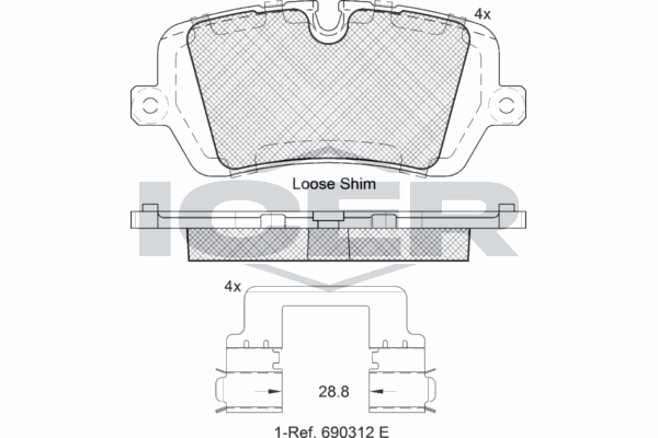 Fren Disk Balata Arka Land Rover Range Rover Sport (2013->)  WONGA 271008