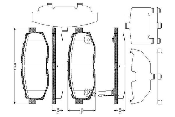Fren Disk Balata Arka Subaru BRZ (Z10)(2012->)  MGA 55817