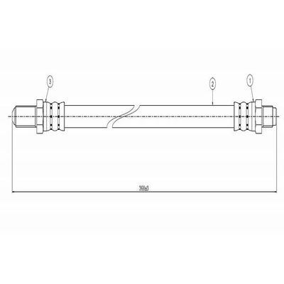 Fren Hortumu Ön Sağ veya Sol Ford Sierra S.Wagon (1982->)  CAVO C800 036A