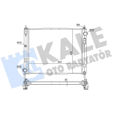 Su Radyatörü  Nissan Pulsar (C13M)(2014->)  KALE 363775