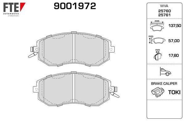 Fren Disk Balata Ön FTE 9001972