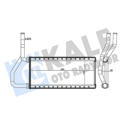 Kalorifer Radyatörü  Honda CR-V (RD8)(01.2002->)  KALE 358610