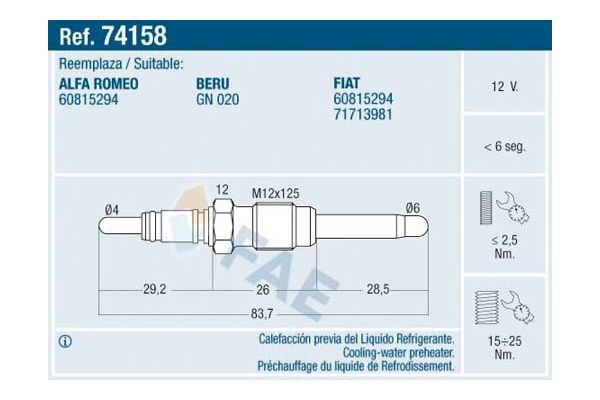 Isıtma Bujisi  SVAC SV040