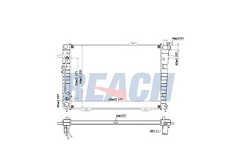Su Radyatörü  VEKA 16-1201B  253102E900 253102E500 25310-2E500 253102E700 25310-2E700 25310-2E900 253102E910