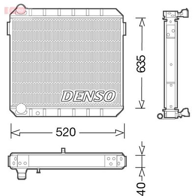 Su Radyatörü  DENSO DRM10110
