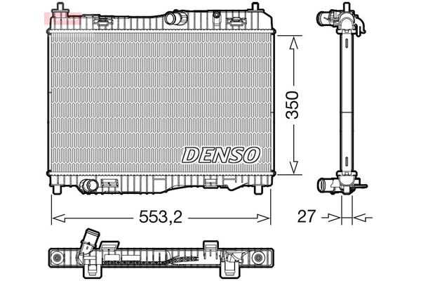 Su Radyatörü  DENSO DRM10116