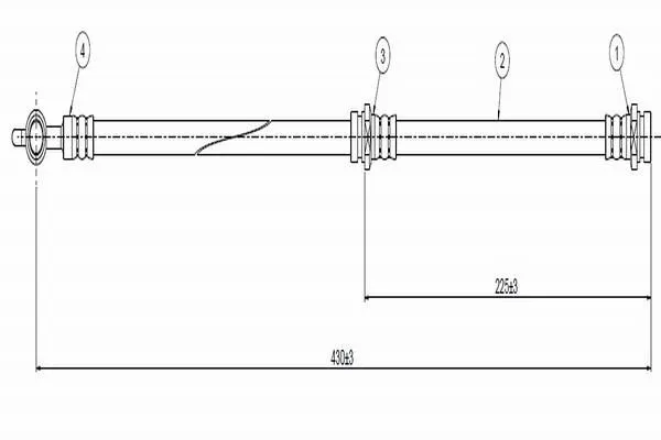 Fren Hortumu Arka Sağ veya Sol CAVO C800 561A