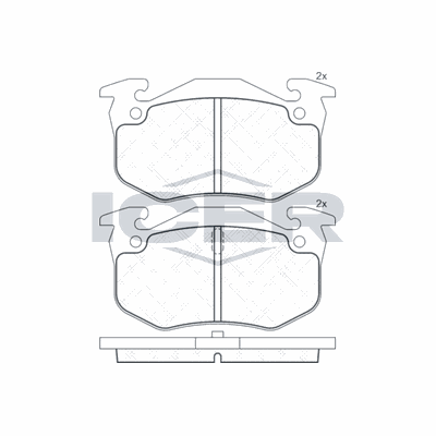 Fren Disk Balata Arka Citroen Xsara Coupe (07.1997->)  KALE BALATA 20974 110 04 ANS