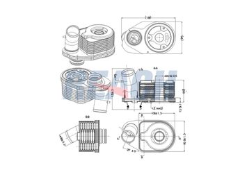 Motor Yağ Soğutucu  MGA 63123  5801630224