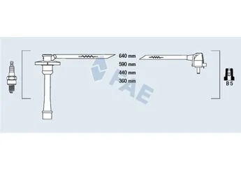 Buji Kablosu  SEIWA 9091922327  9091922327 90919-22327