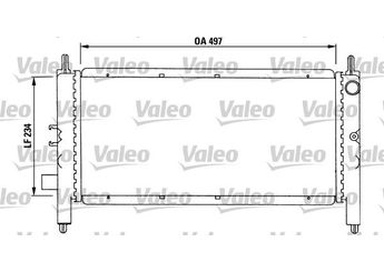 Su Radyatörü  VALEO 731215  GRD139 GRD146 GRD147 GRD979 PCC10103 PCC10296 PCC10299