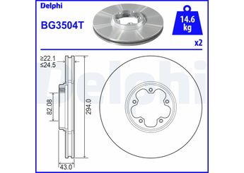 Fren Disk Ayna Ön Sağ ve Sol DELPHI BG3504T  2C161125AA 1387781 1520373 1568640 1738815 4041428 4494021 YC1J1125B2B YC1W1125B1A YC1W1125B1B YC1W1125BA YC1W1125BB