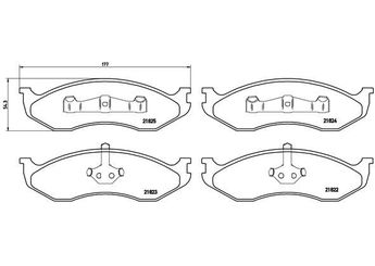 Fren Disk Balata Ön BREMBO P 37 004  4713175 04713175 4778058 04778058 4778058AB 04778058AB 5252531 05252531 4883344AC 04883344AC 4883344AD 04883344AD 5191955AA 05191955AA 4778058AC 4778059 4883344 4883344AB K4778058AC K4883344AB K4883344AD K5191955AA V1010058AB 83504371 K5523323Z 0K5523323Z K5533323Z 0K5533323Z K5533323ZA 0K5533323ZA K5533323ZB 0K5533323ZB 8305252531
