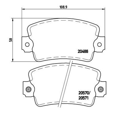 Fren Disk Balata Ön BREMBO P 68 007