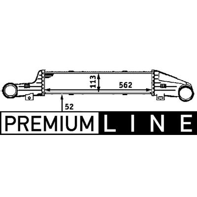 Turbo Radyatörü  Mercedes E -Serisi S.Wagon (BM 210)(09.1997->)  MAHLE CI 53 000P