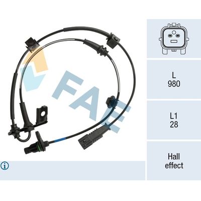 Abs Sensörü Ön Sağ Kia Sportage (QL)(2016->)  HELLA 6PU 358 219-281